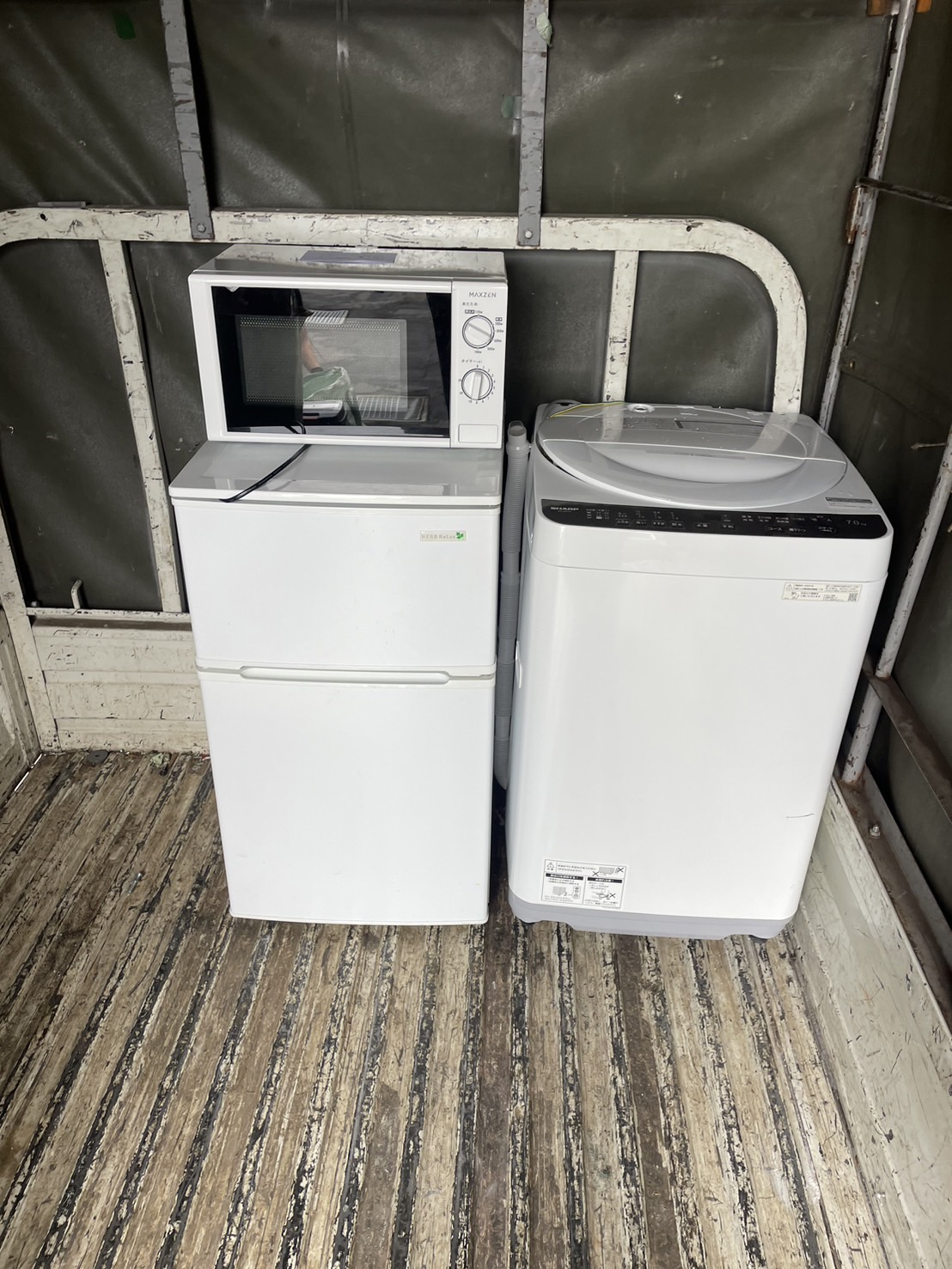 電子レンジの搬入